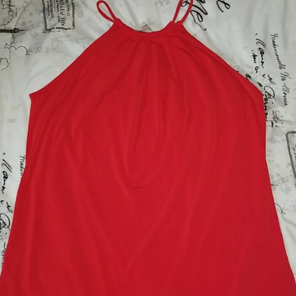 Red tank top
